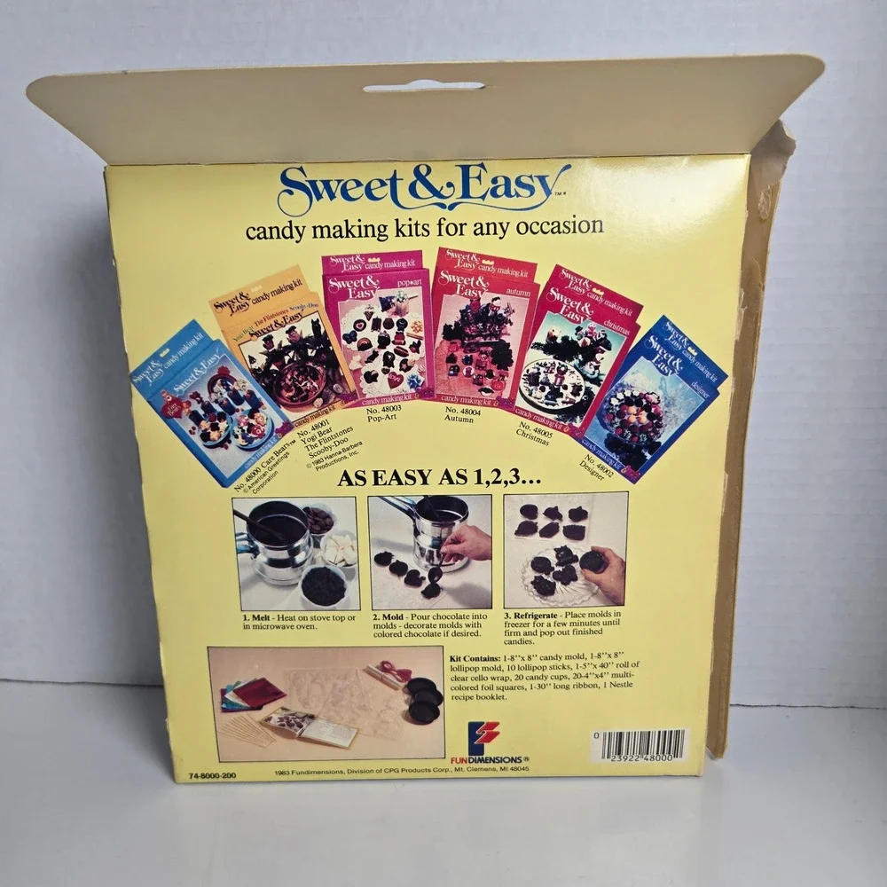 Vintage 1983 Sweet & Easy Care Bears Candy Making Kit Lollipop Mold Complete